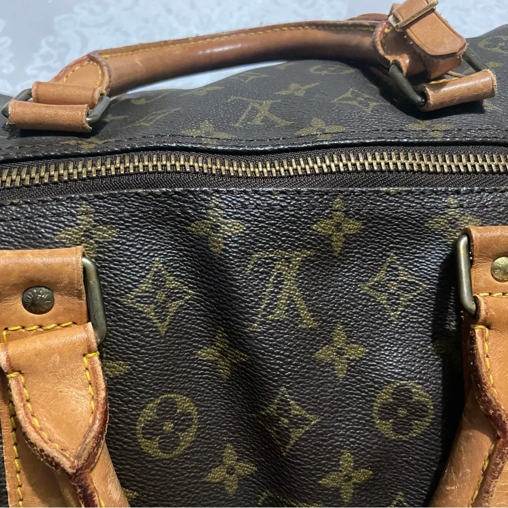 Authentic vintage Louis Vitton Monogram Keepall Bandolier 50 - Picture 10 of 11